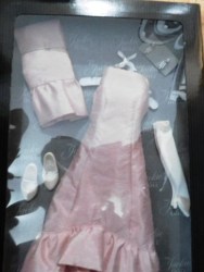 JACKIE O PINK SILK GOWN BOX VIEW